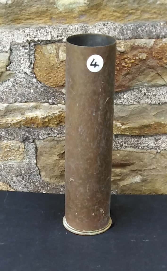 British WW11 25 Pounder Brass Shell Case